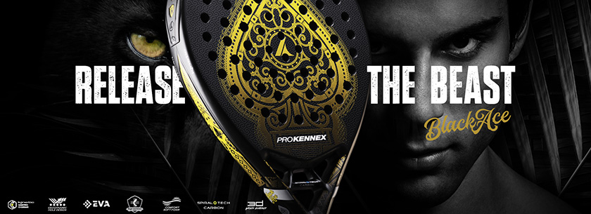 Raquette de padel Pro Kennex Black Ace Gold